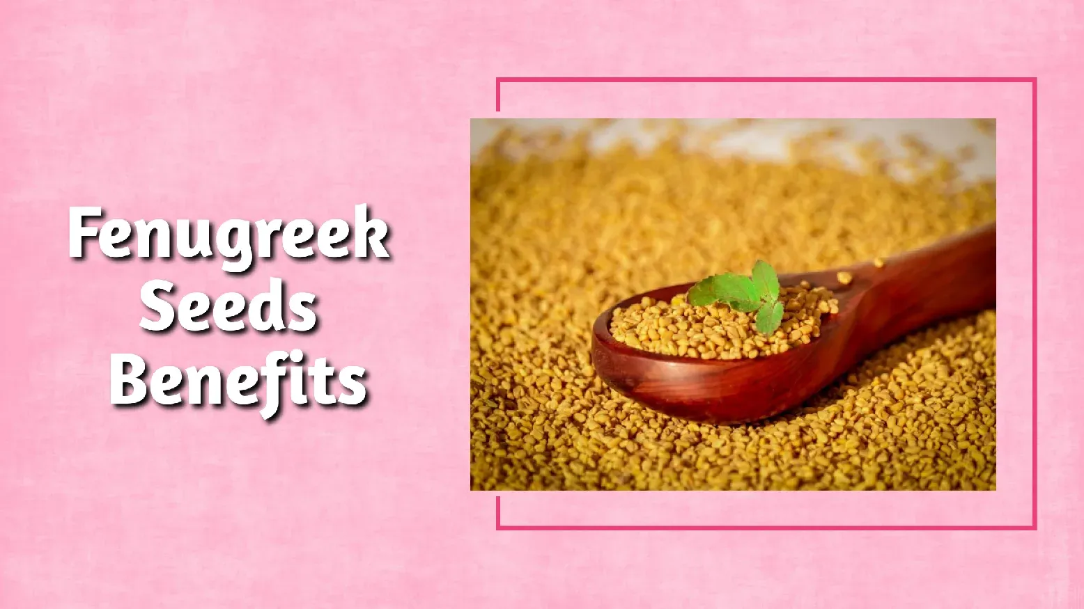 Goodness Of The FENUGREEK Seeds For Skin Hair & Health