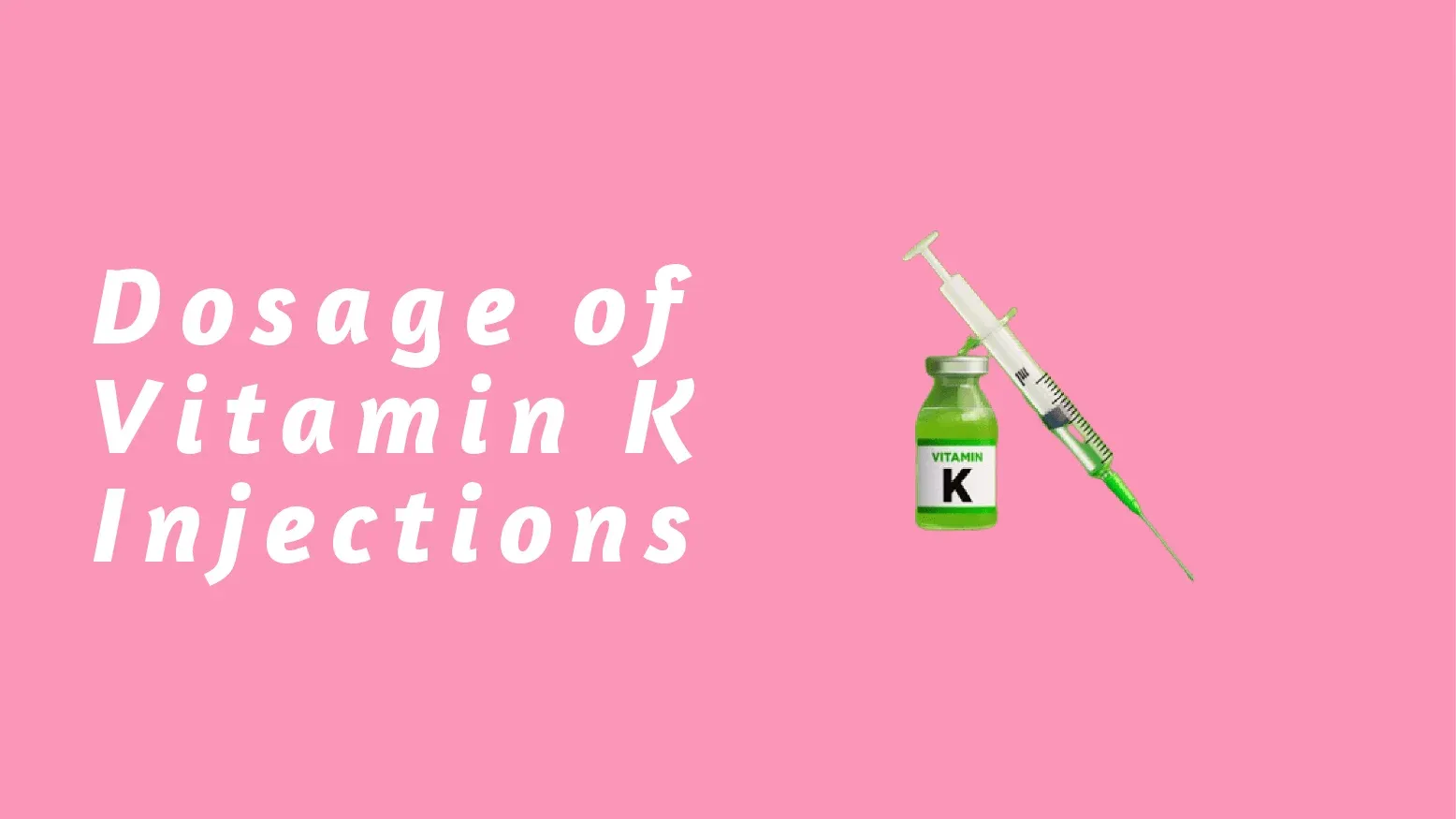 The Benefits Of Vitamin K Injections