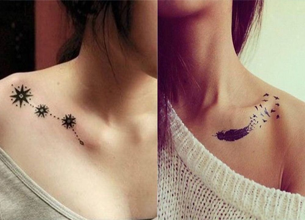 love yourself first collar bone tattoo  Under collar bone tattoos  Shoulder tattoos for women Tattoo quotes