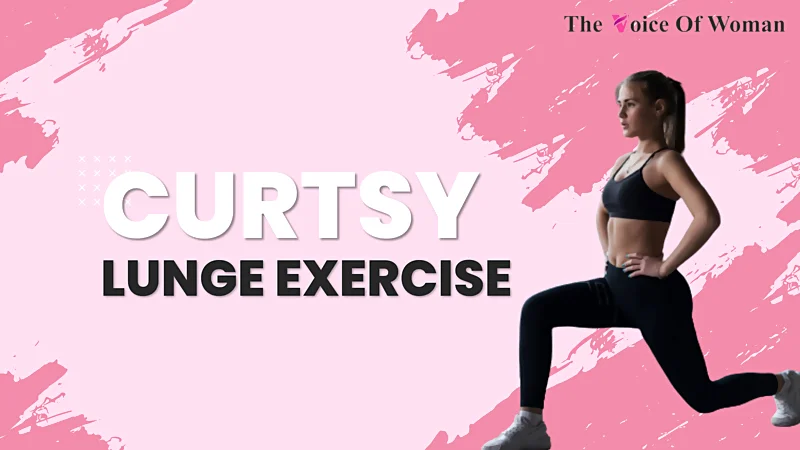 Curtsy lunge exercise