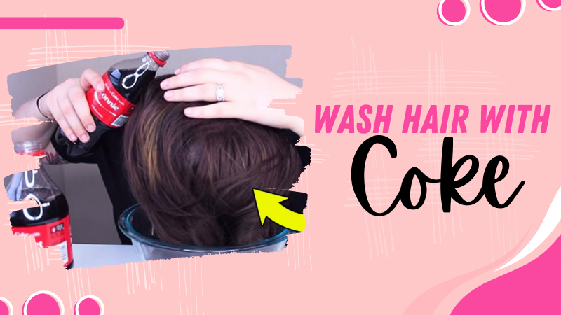 wash hair with coke